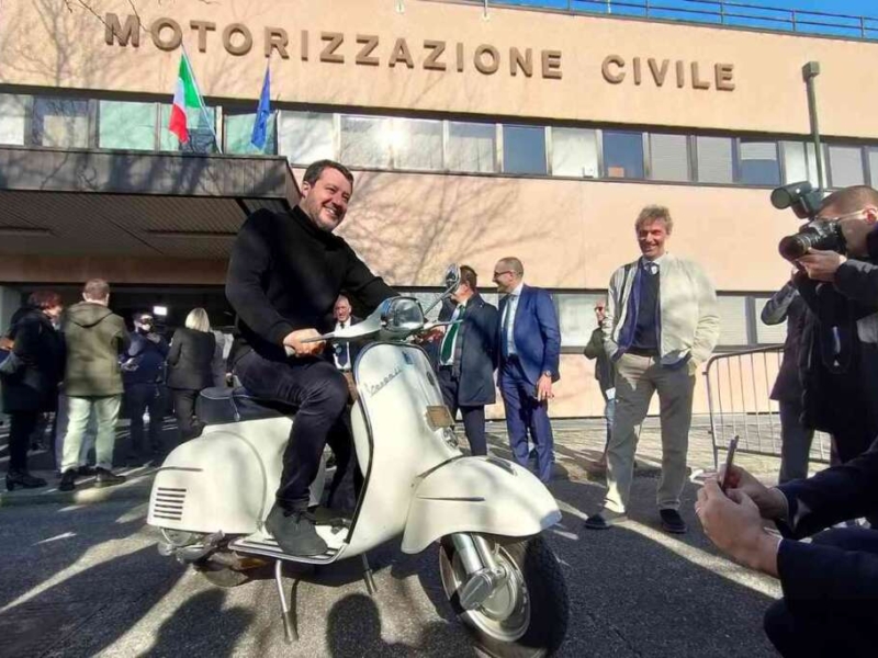 prima targa storica 1 matteo salvini