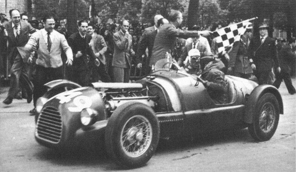 la ferrari 166 s di tazio nuvolari e sergio scapinelli alla mille miglia 1948