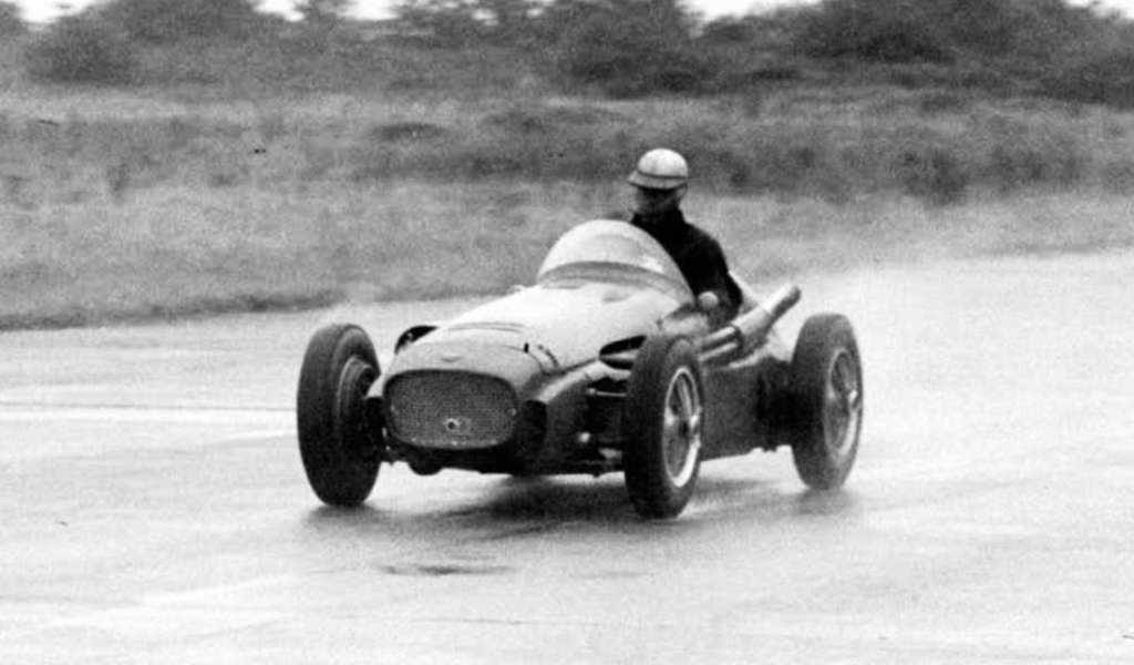 Geoff Richardson su DP155RRA Spl a Snetterton nel 1957 (Autosport)