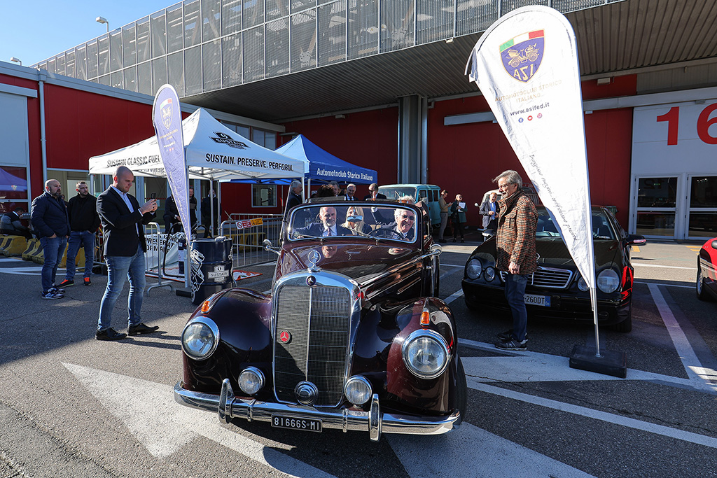 Il presidente Asi Alberto Scuro al volante