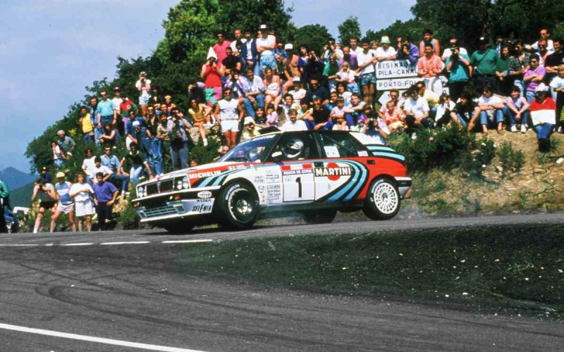 Didier Auriol al Tour de Corse con la Lancia Delta Integrale 16V