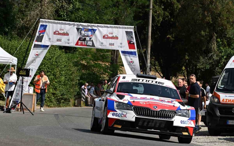 Un momento del Rally Coppa Città di Lucca