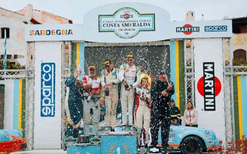 Podio Rally Costa Smeralda